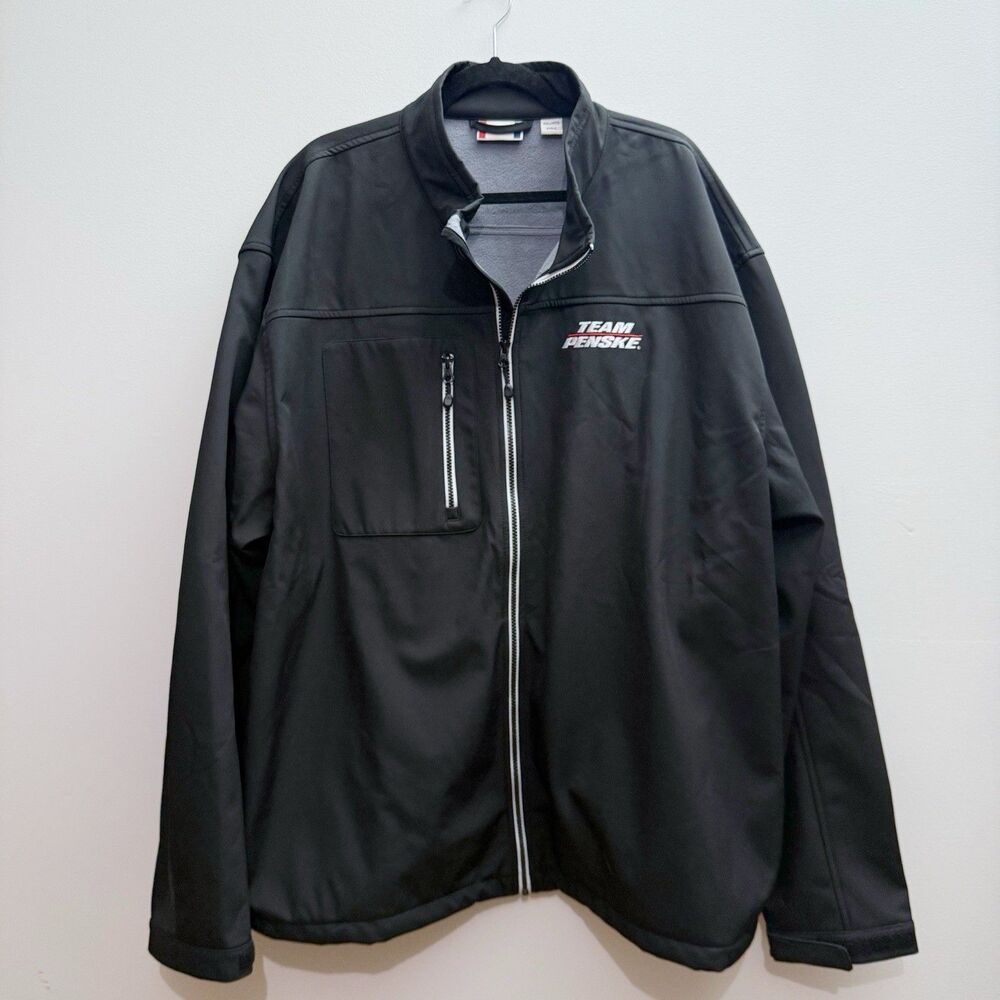 Clique Oak Tree Embroidered Full-Zip Soft Shell Jacket Mens 4XL Team Penske